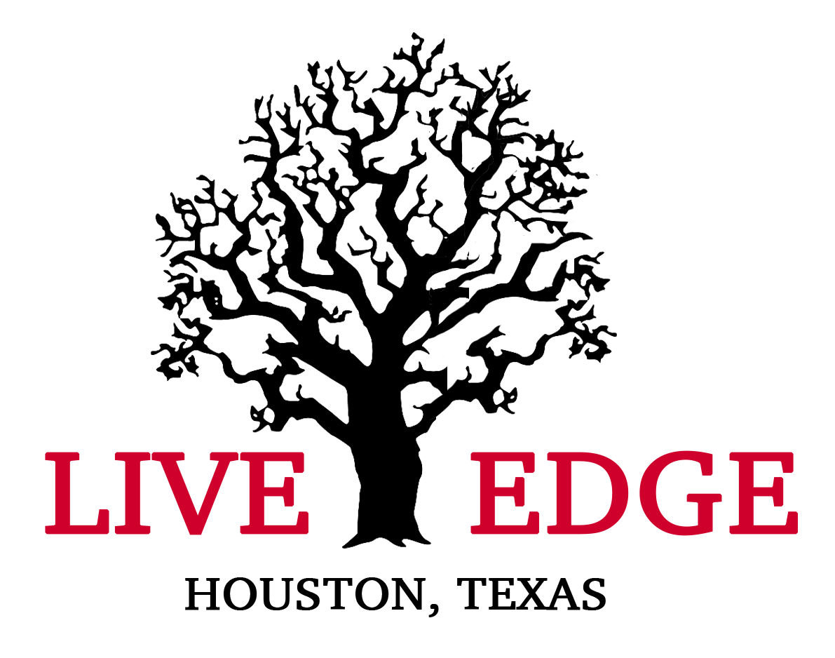 Live Edge Houston Texas Logo Tree