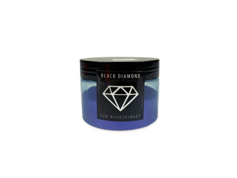 Black Diamond Mica Powder Pigments for epoxy resins in Lux Blue/ Violet. (4oz container)