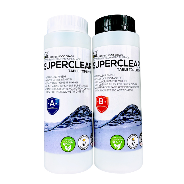SUPERCLEAR Deep Pour Epoxy Resin, 3 Gallon Kit, Liquid Glass