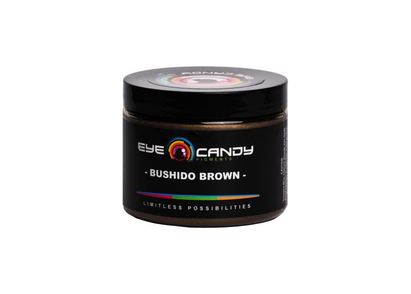 Eye Candy Mica Powder Pigment for epoxy resin in Bushido Brown. (4oz container)