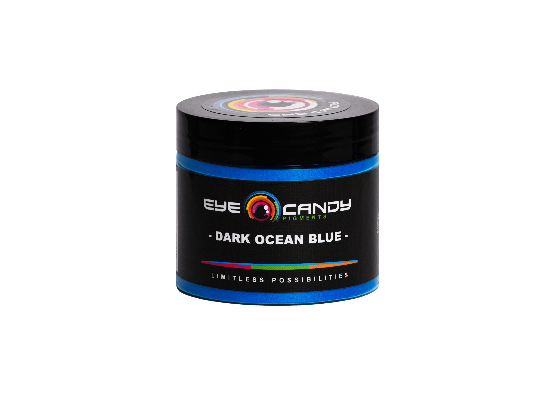 Eye Candy Mica Powder Pigment for epoxy resin in Dark Ocean Blue. (4oz container)