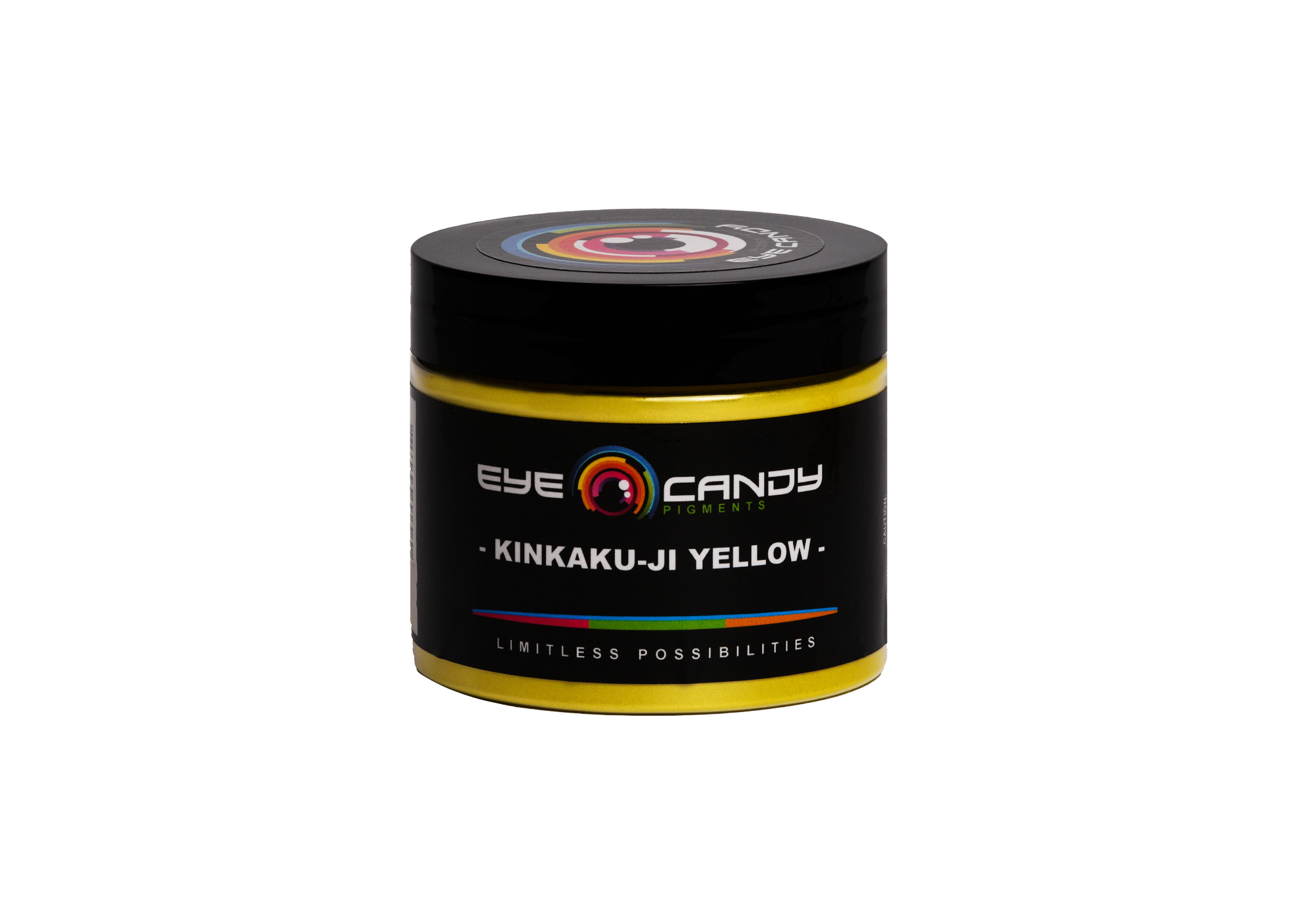 Eye Candy Mica Powder Pigment for epoxy resin in Kinkaku-Ji Yellow. (4oz container)