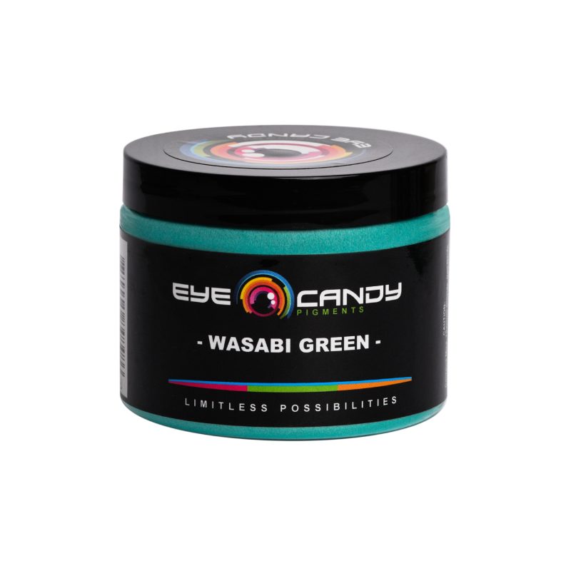 Eye Candy Mica Powder Pigment for epoxy resin in Wasabi Green. (4oz container)